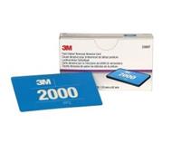 3M Système d’enlèvement de défaut peinture, pad P2000, 115 x 62mm, bleu claire