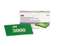 3M Système d’enlèvement de défaut peinture, pad P3000, 115 x 62mm, vert claire