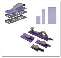 3M HOOKIT PURPLE+ Multihole Handblockset mit je einem Rundformadapter nach innen und aussen gewölbt 70x127