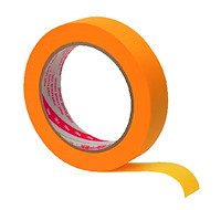 3M Ruban adhésif de masquage papier lisse 244, Jaune, 18 mm x 50 m