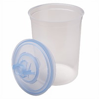 3M PPS Set de poches jetables et couvercles, Large, 850 ml, 125 µ,