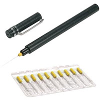 Dust Needle Flusennadeln-Satz, inkl. Halter und 10 Nadeln