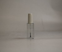 Leere Pinselflasche 20ml transparent im Beutel inkl. Mischkugel, Verschlusskappe, Etikette und 1 Trichter