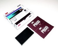 3M Hookit Pads à main flexibles P800 marron inclue pad en mousse