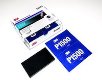 3M Hookit Pads à main flexibles P1500 violet inclue pad en mousse