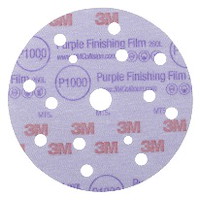 3M 260L+ Hookit Purple Feinschleifscheibe 15-Loch 150mm P800