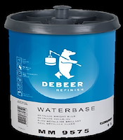 DeBeer MM 9575 WaterBase 900+ Series Metallic Hellblau
